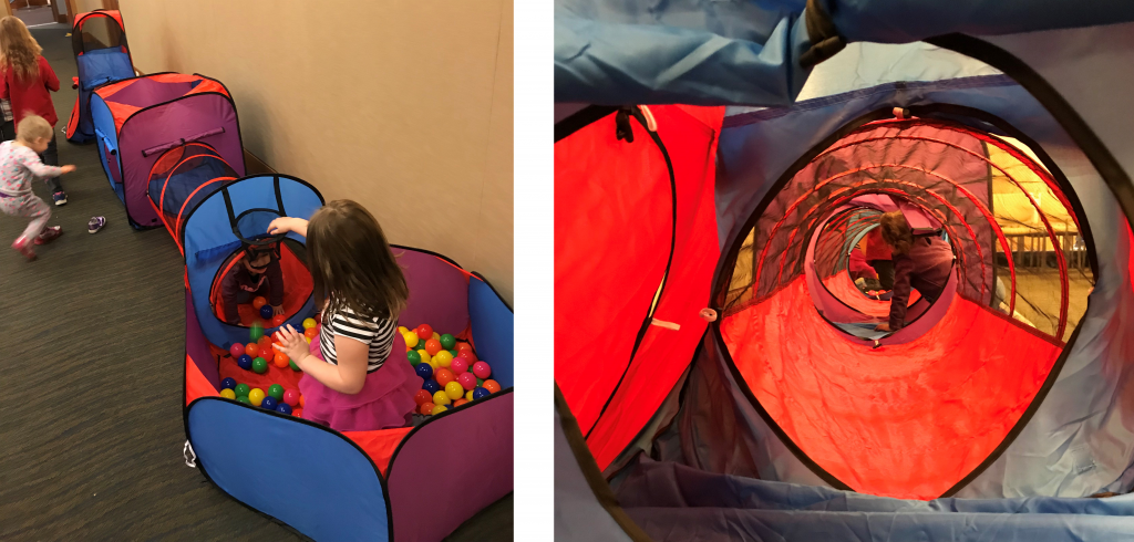 Ball pit and tunnel for kids