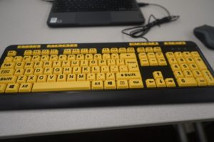 Large print keyboard