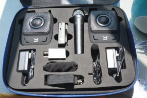 PA system with mics and multiple speakers